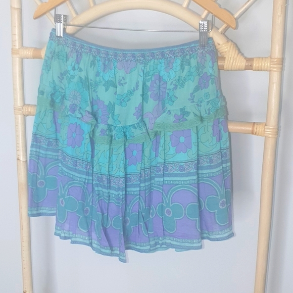 🌊 Spell Buttercup Mini Skirt Ocean 🌊 - Picture 4 of 7